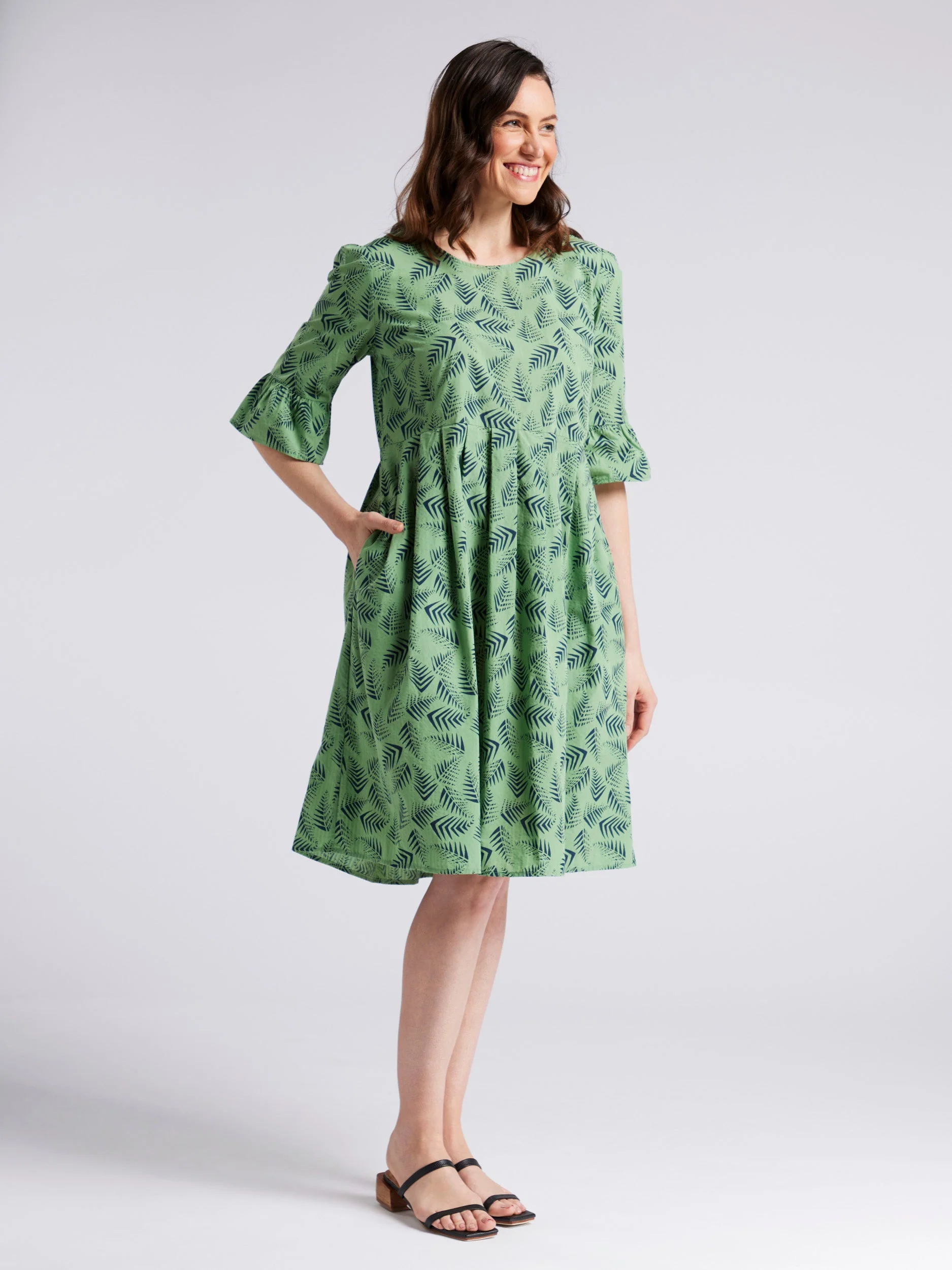 Alexa Elbow Sleeve Dress - Image 3