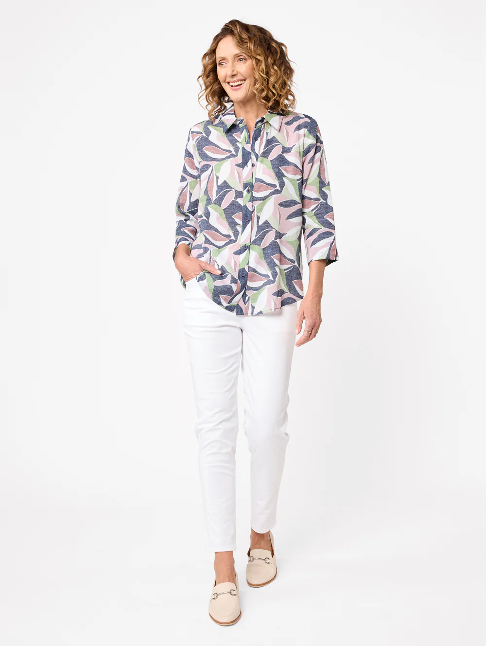 Allana 3/4 Sleeve Shirt - Image 4