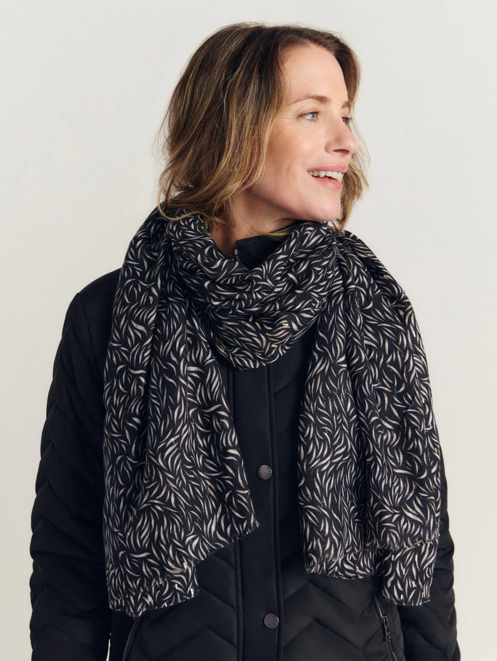 Black Sparkle Scarf