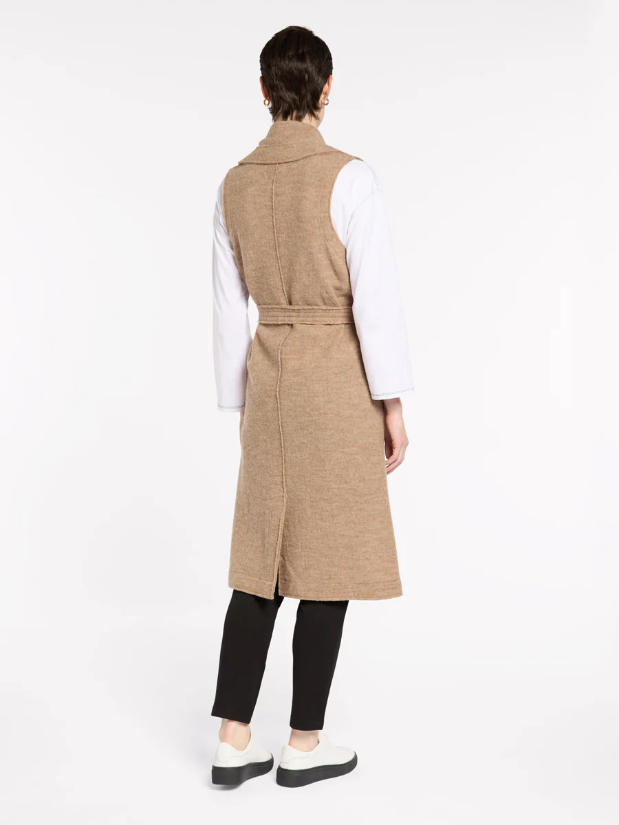 Boiled Wool Wrap Vest - Image 3