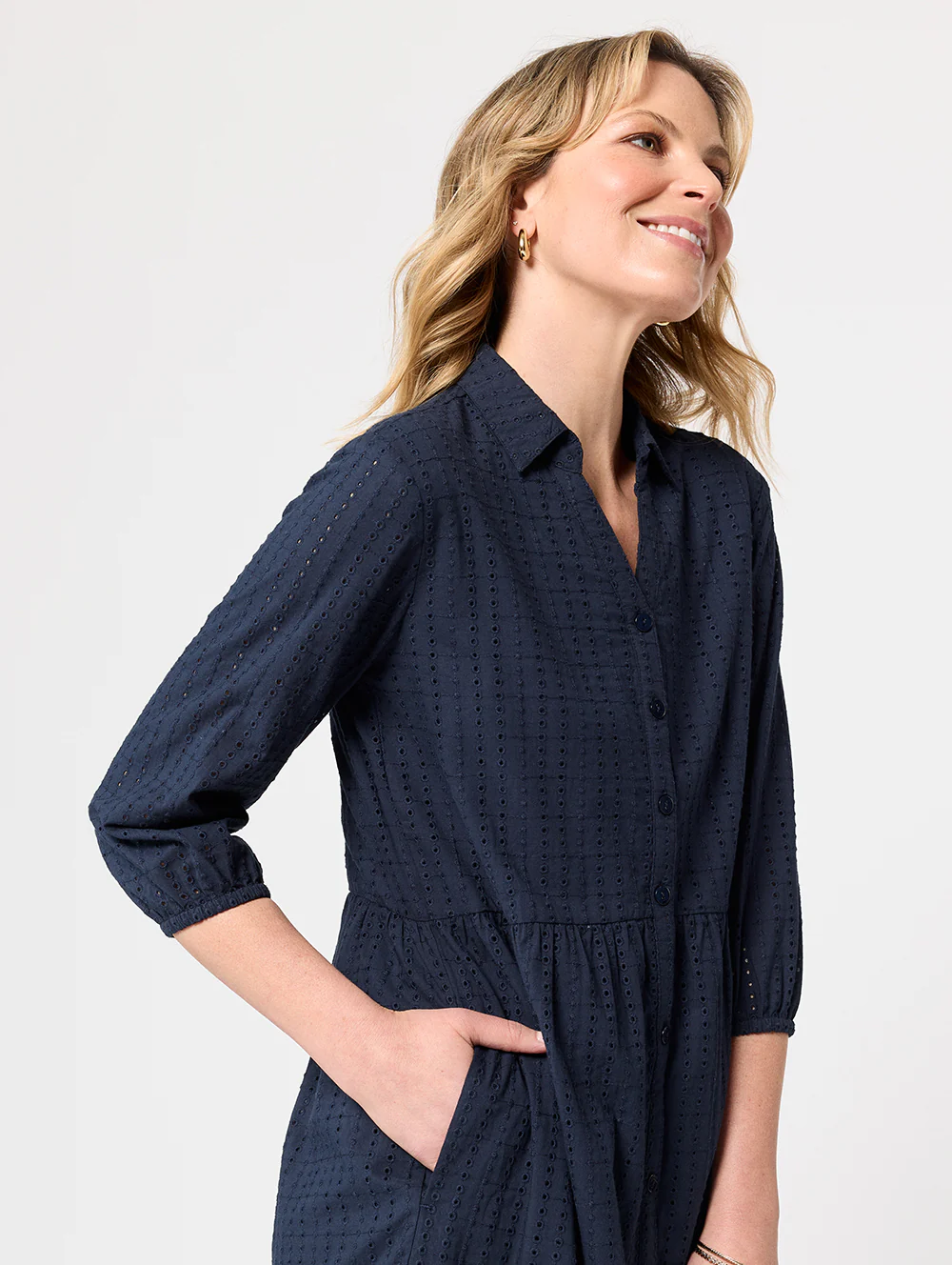 Calina 3/4 Sleeve Dress - Image 2