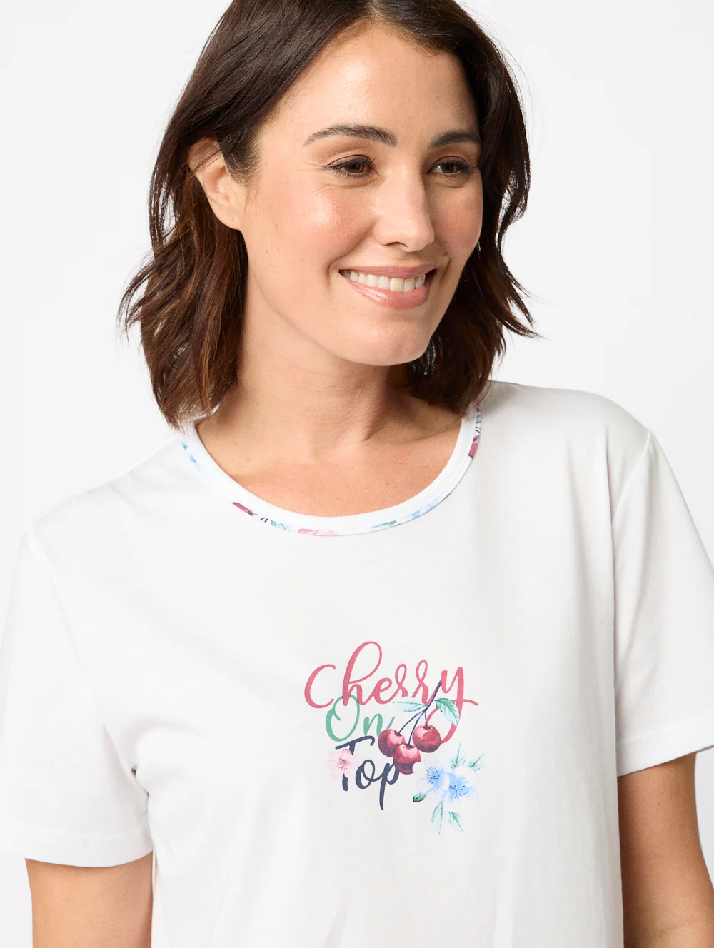Cerise 3/4 Pyjama Set - Image 2