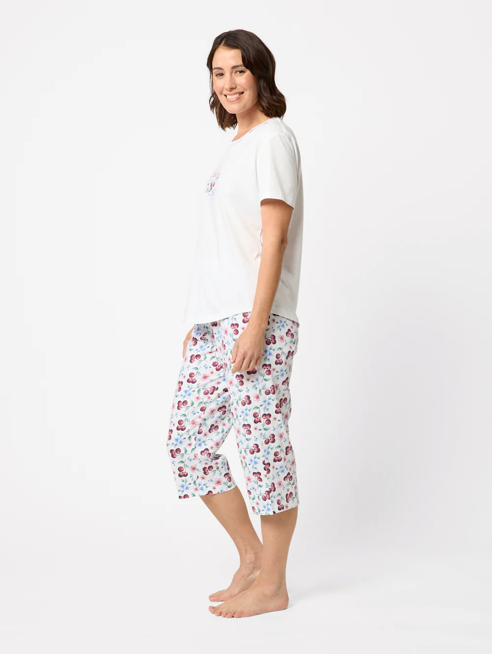 Cerise 3/4 Pyjama Set - Image 3