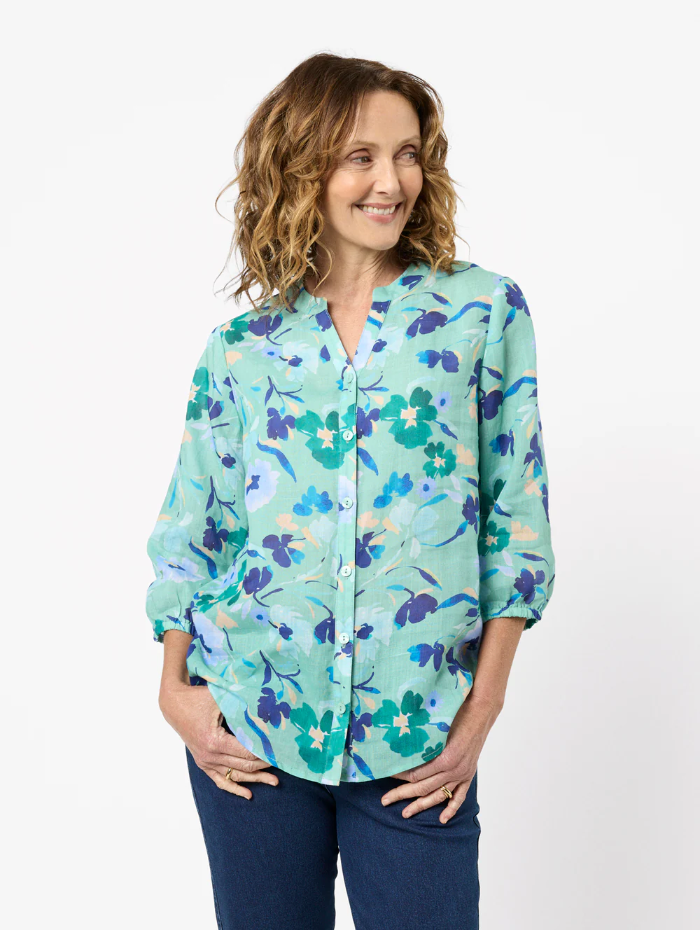Crecenta 3/4 Sleeve Shirt