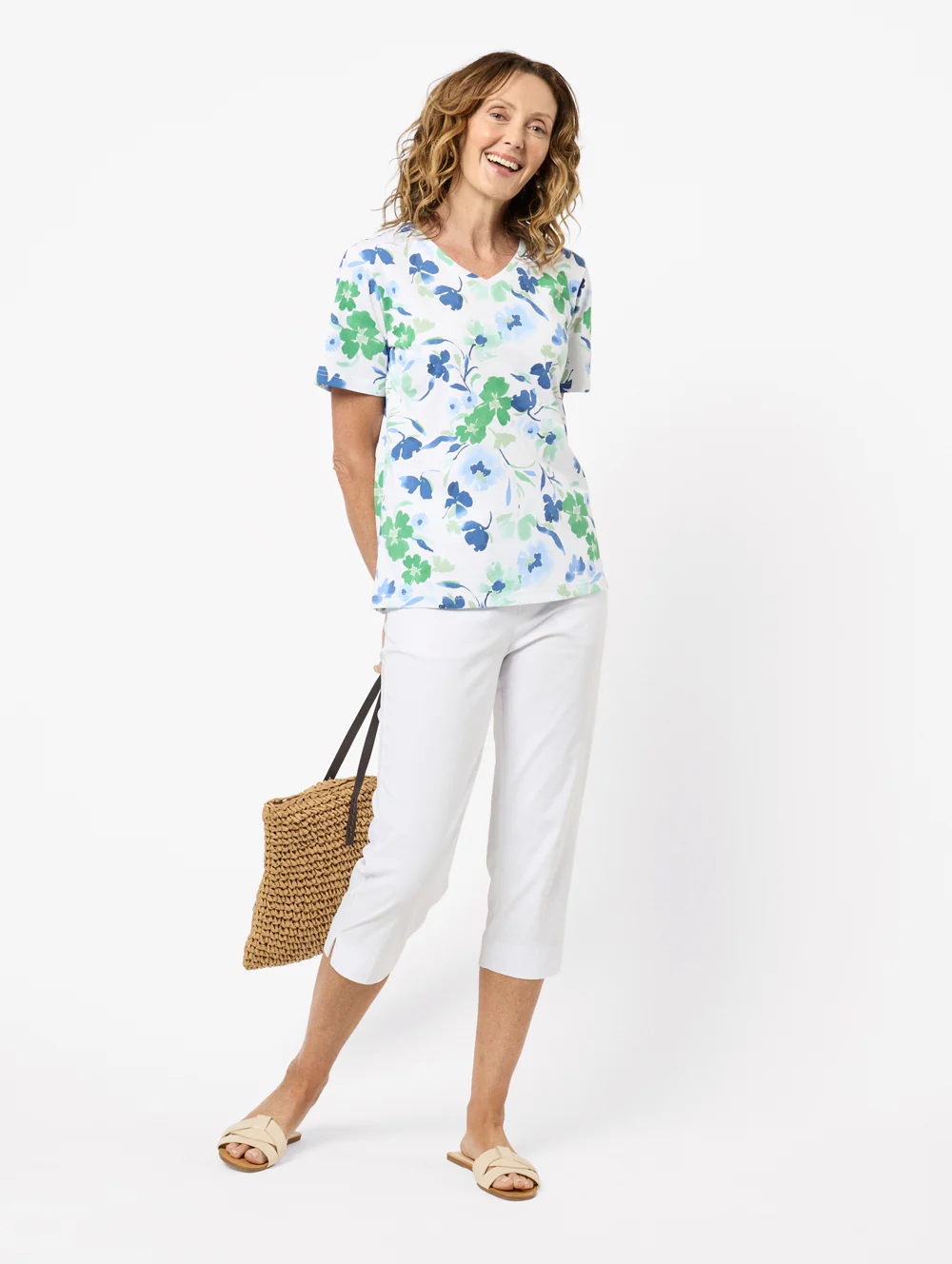 Crecenta V Neck Top - Image 4