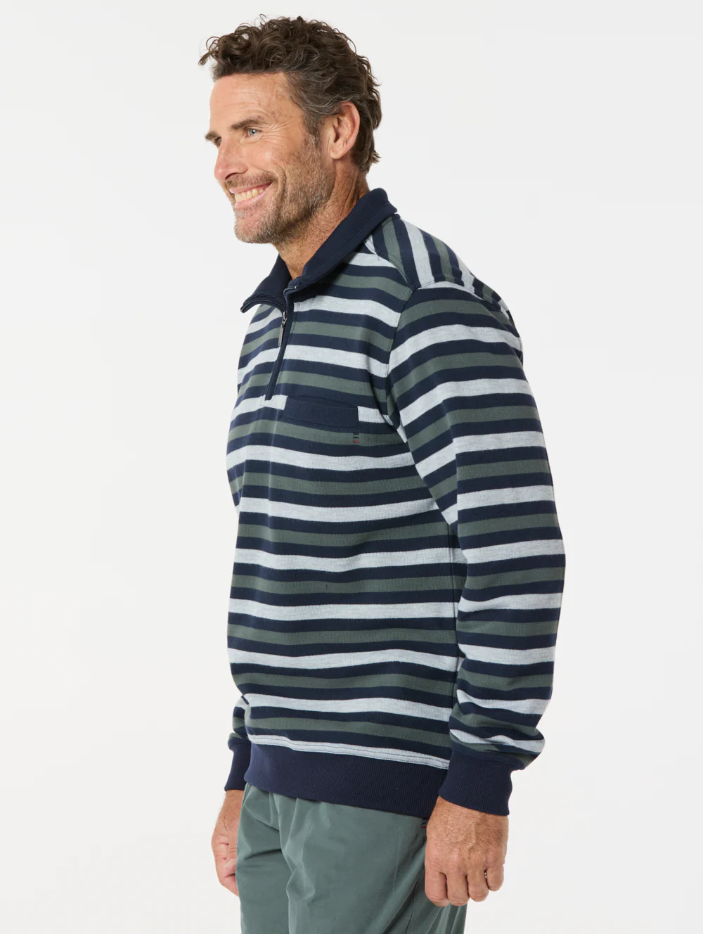 Devon French Rib Half Zip - Image 3
