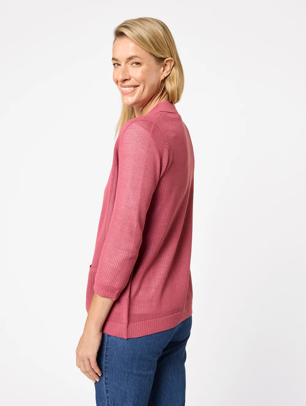Dominique 3/4 Sleeve Cardigan - Image 3