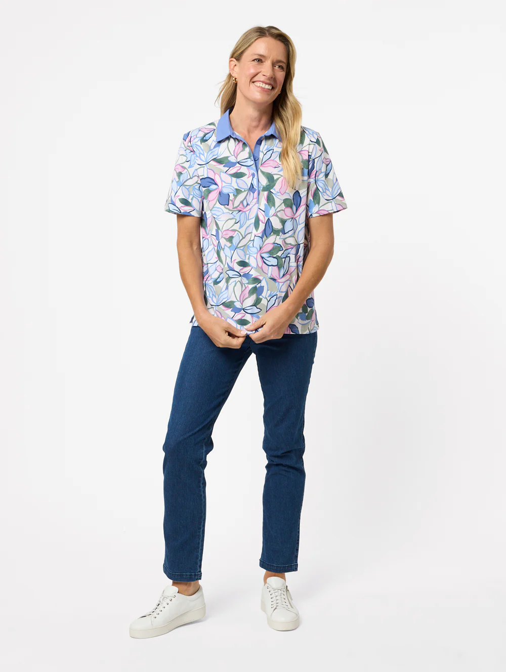 Eleah Short Sleeve Polo - Image 4