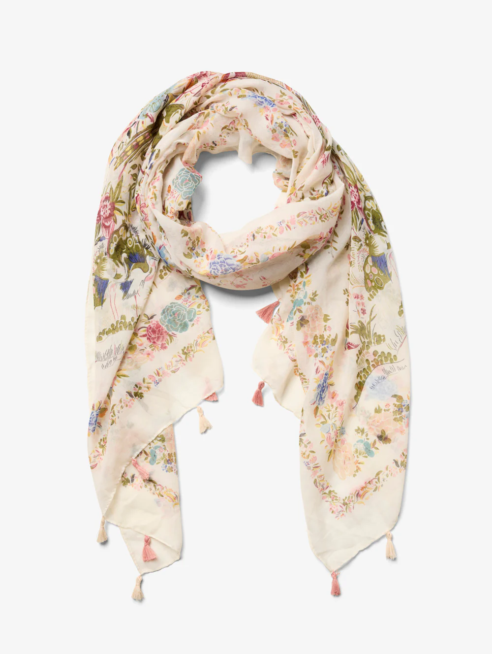 Floral Boarders Scarf