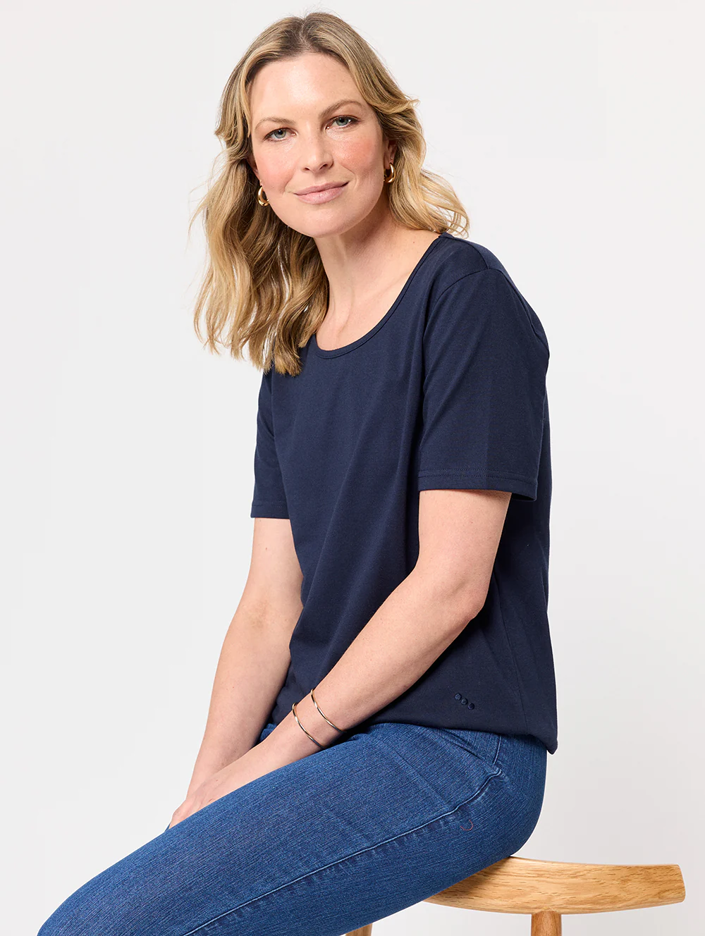 Kinnersly Scoop Neck Tee - Image 6