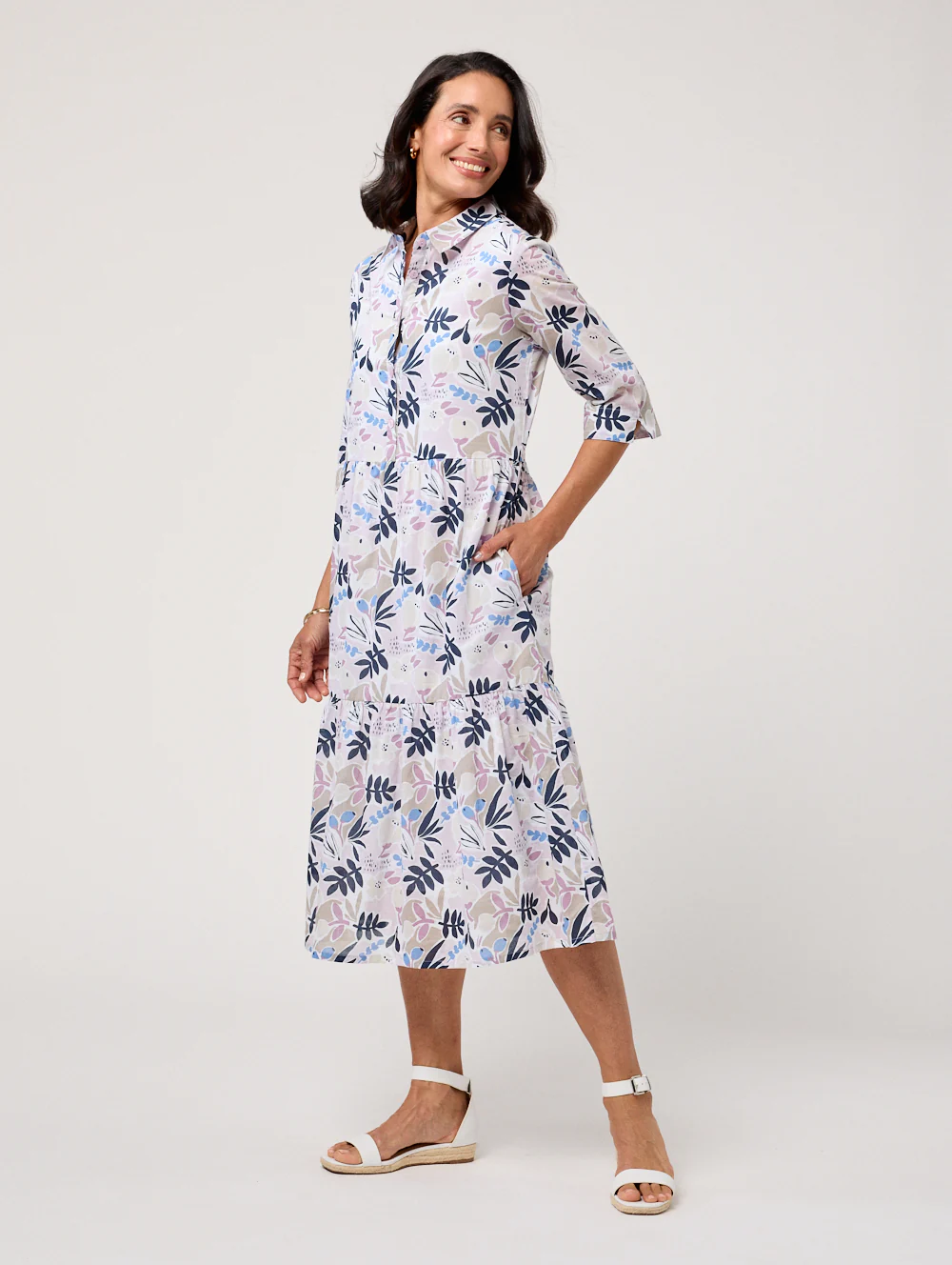 Leysa Elbow Sleeve Dress - Image 2