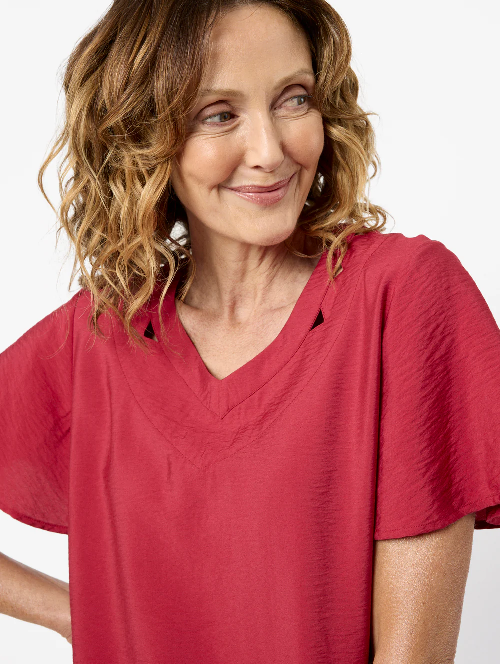 Louisa V Neck Blouse - Image 2