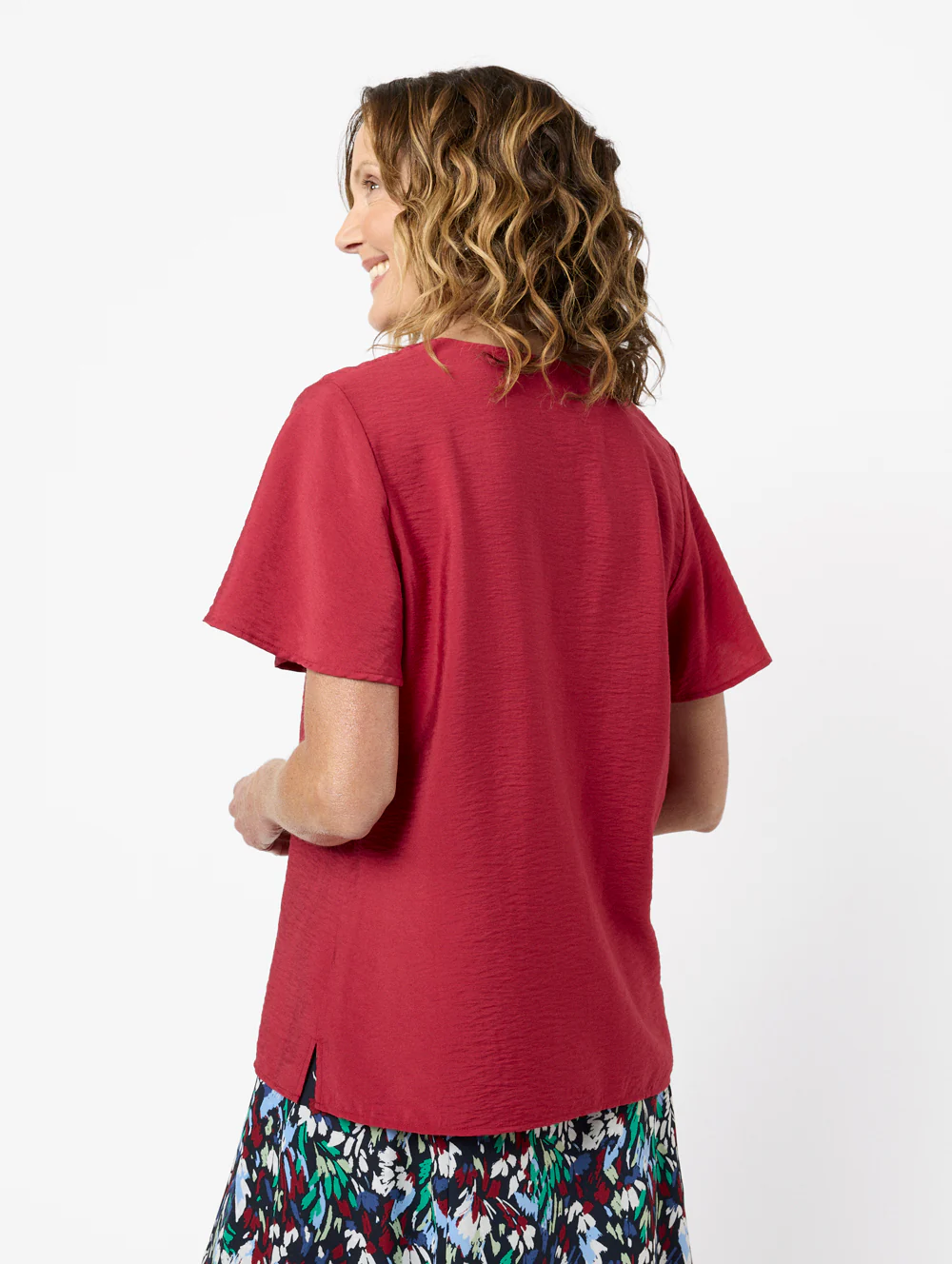 Louisa V Neck Blouse - Image 3