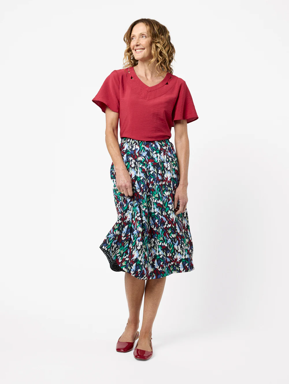 Louisa V Neck Blouse - Image 4