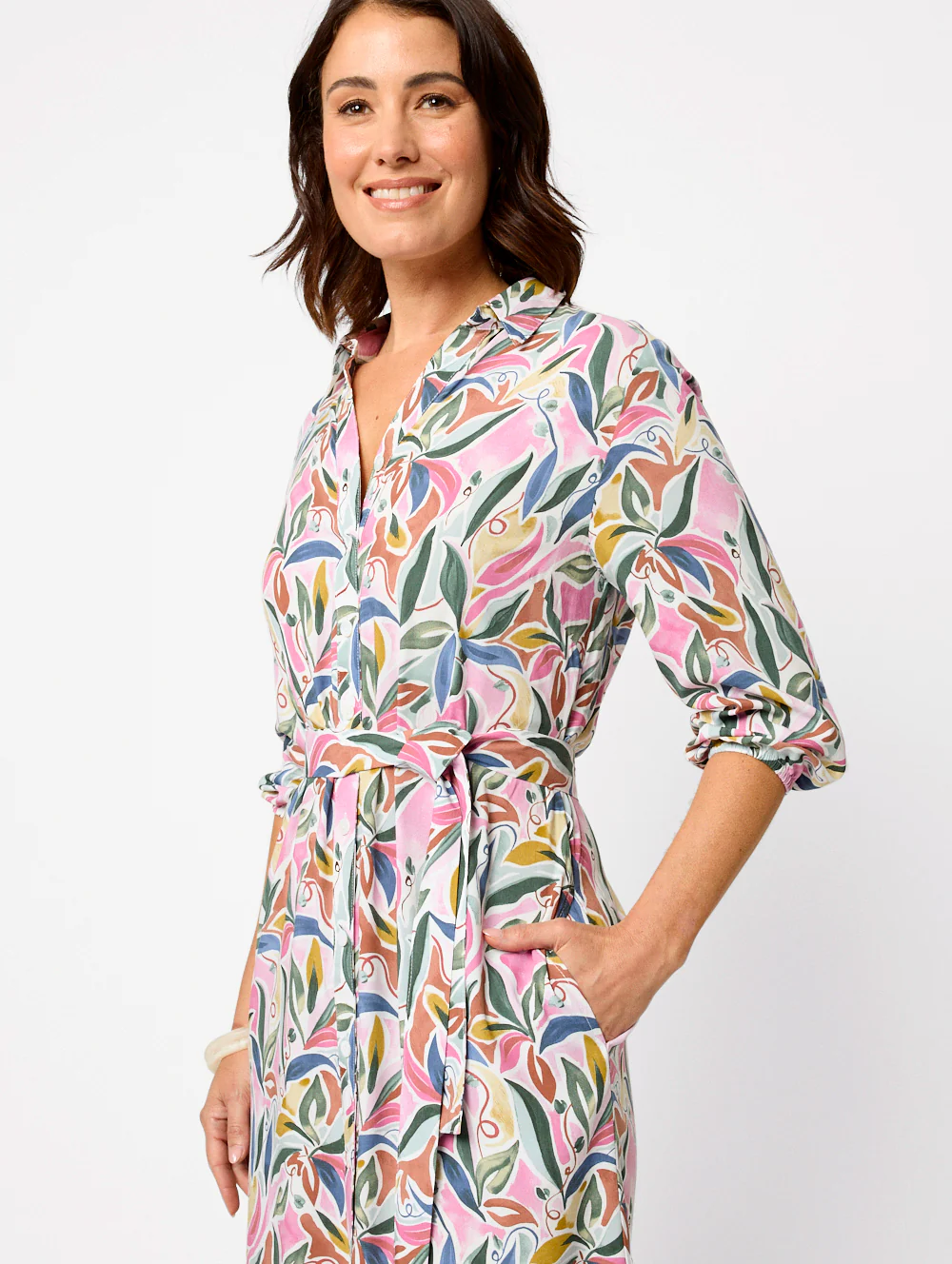 Marisa 3/4 Sleeve Dress - Image 2