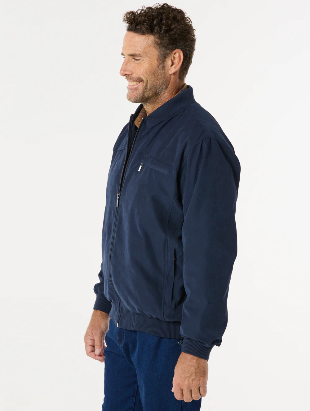 Microfibre Bomber Jacket - Image 3