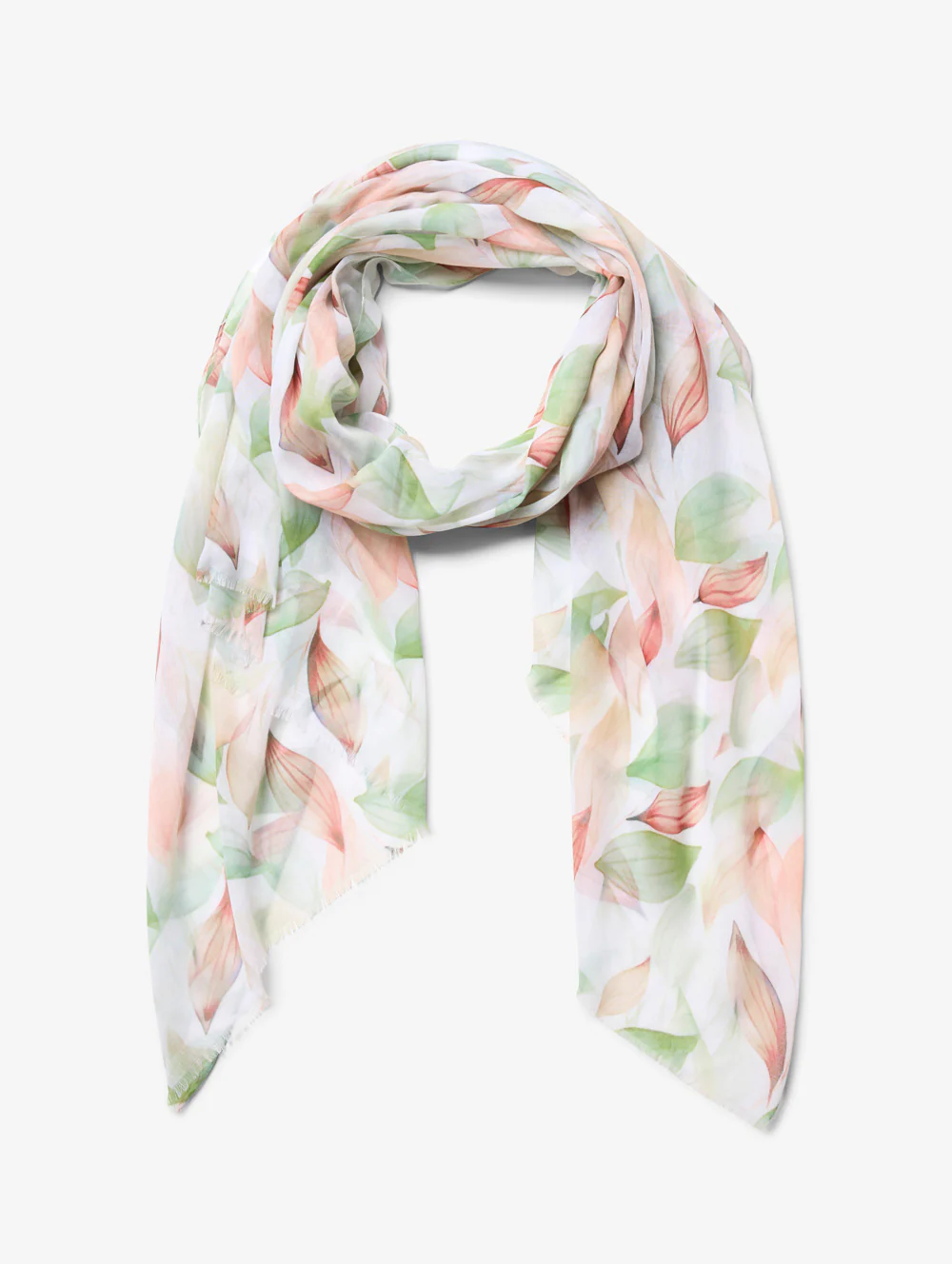 Orange Leaves Scarf