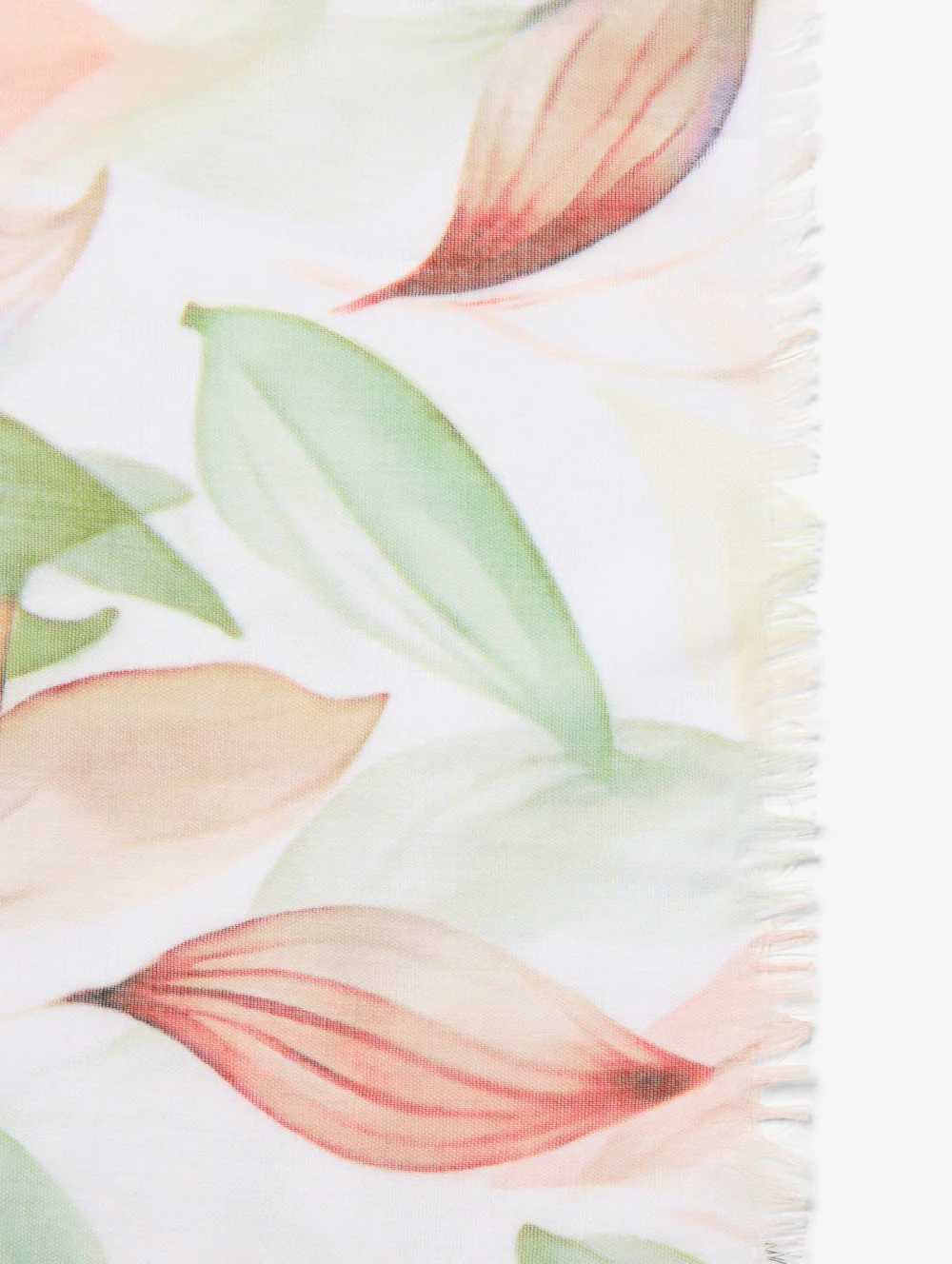Orange Leaves Scarf - Image 2