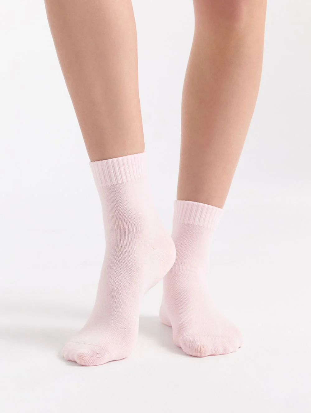 Organic Cotton Rib Top Crew Sock 2PP - Image 3