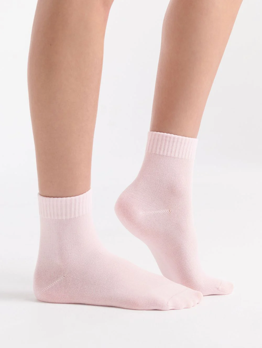 Organic Cotton Rib Top Crew Sock 2PP - Image 4