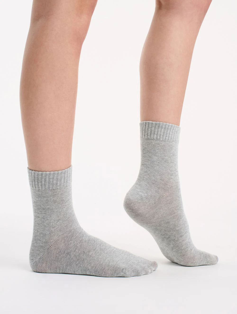 Organic Cotton Rib Top Crew Sock 2PP - Image 5