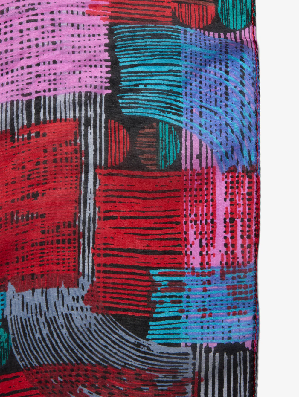 Patchwork Silk Scarf - Image 2