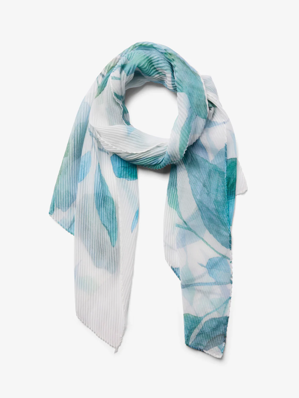Pleated Leaf Scarf
