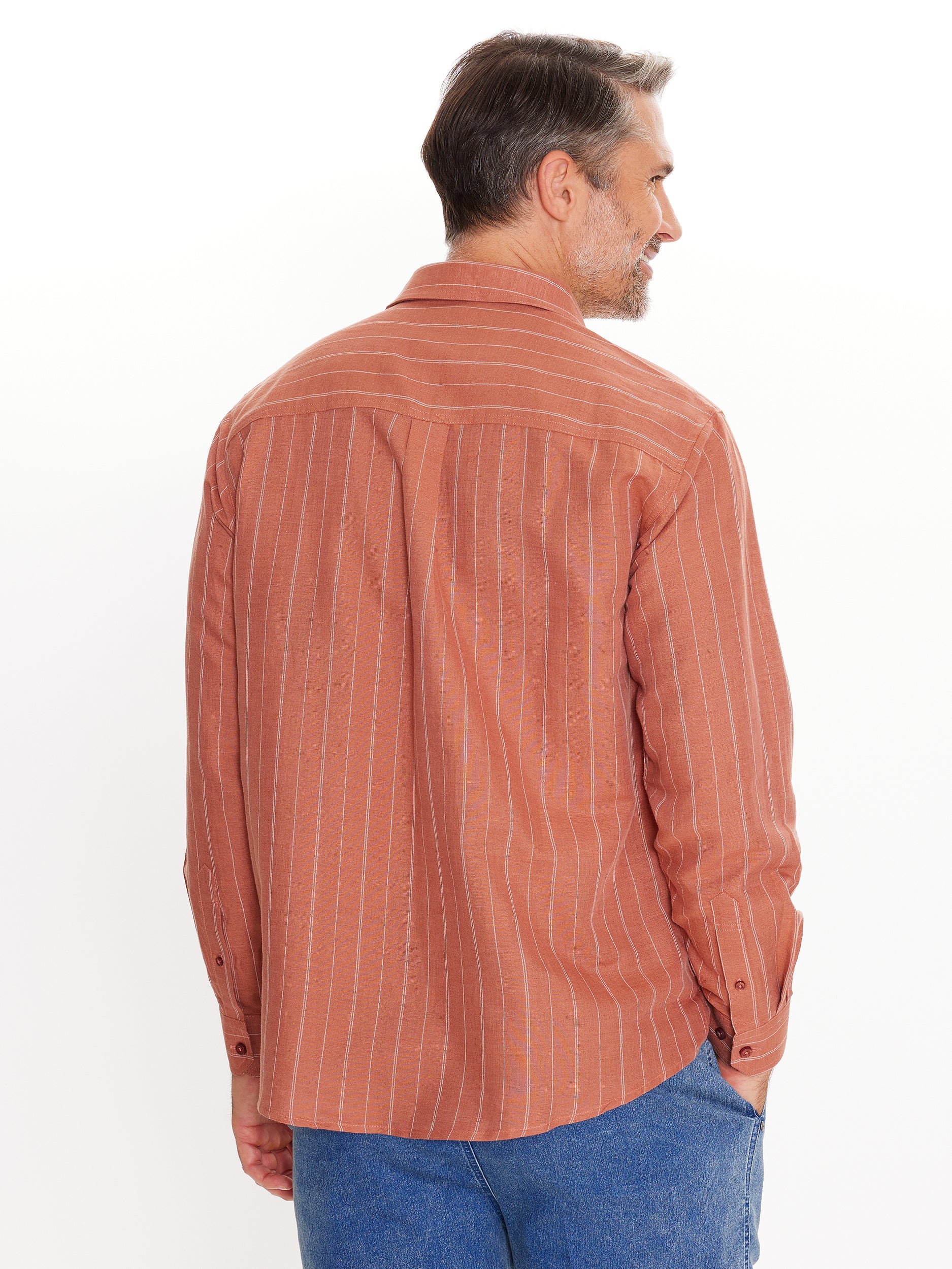 Provence Long Sleeve Linen Shirt - Image 3