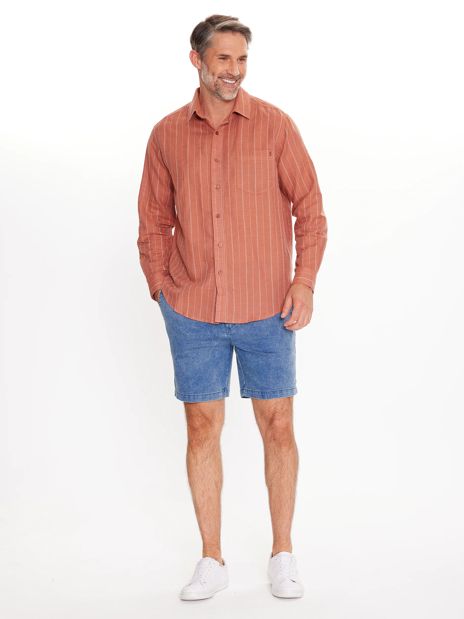 Provence Long Sleeve Linen Shirt - Image 5