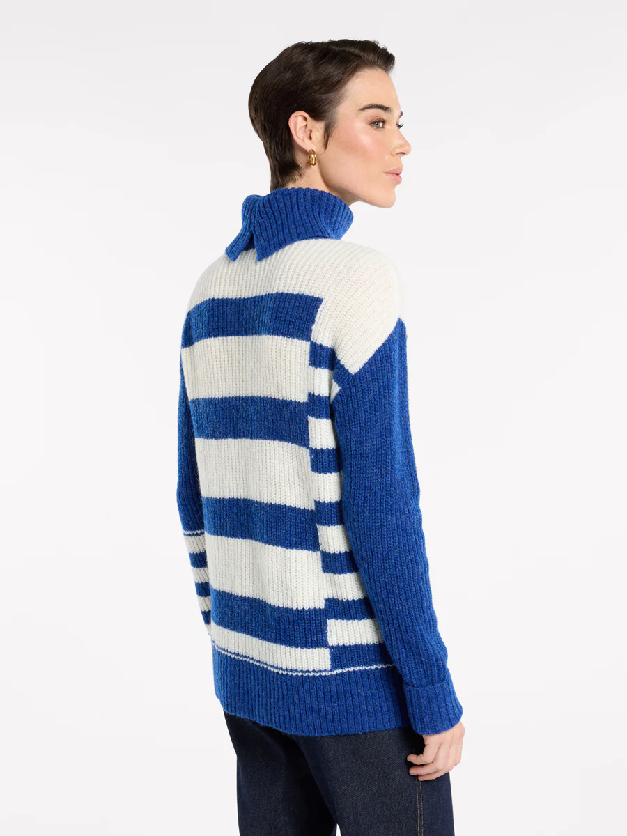 Spliced Stripe Sweater - Image 4