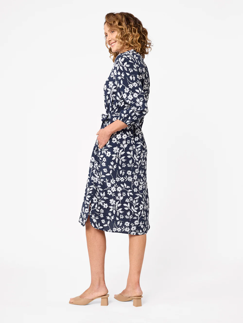 Tessia 3/4 Sleeve Dress - Image 4