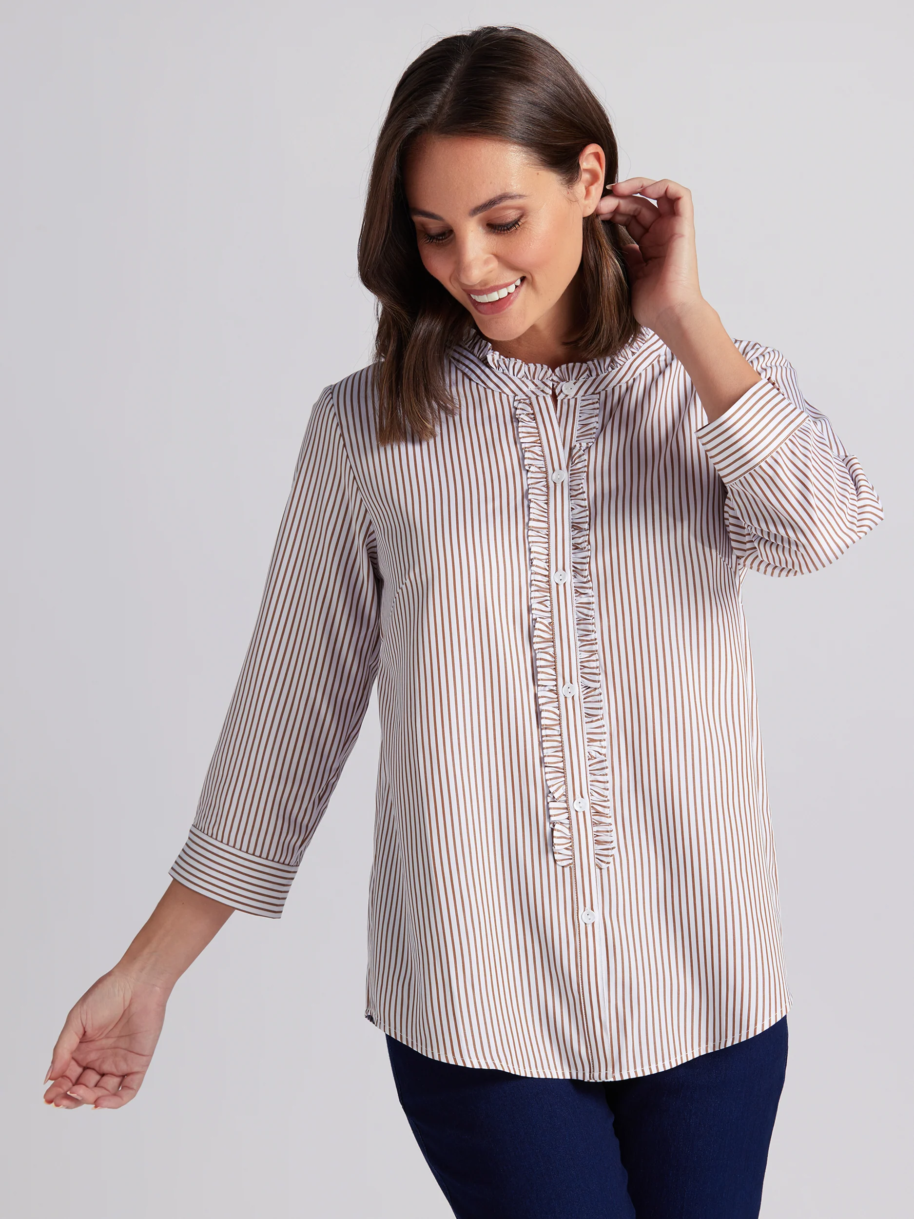 Zosia Frill 3/4 Sleeve Shirt