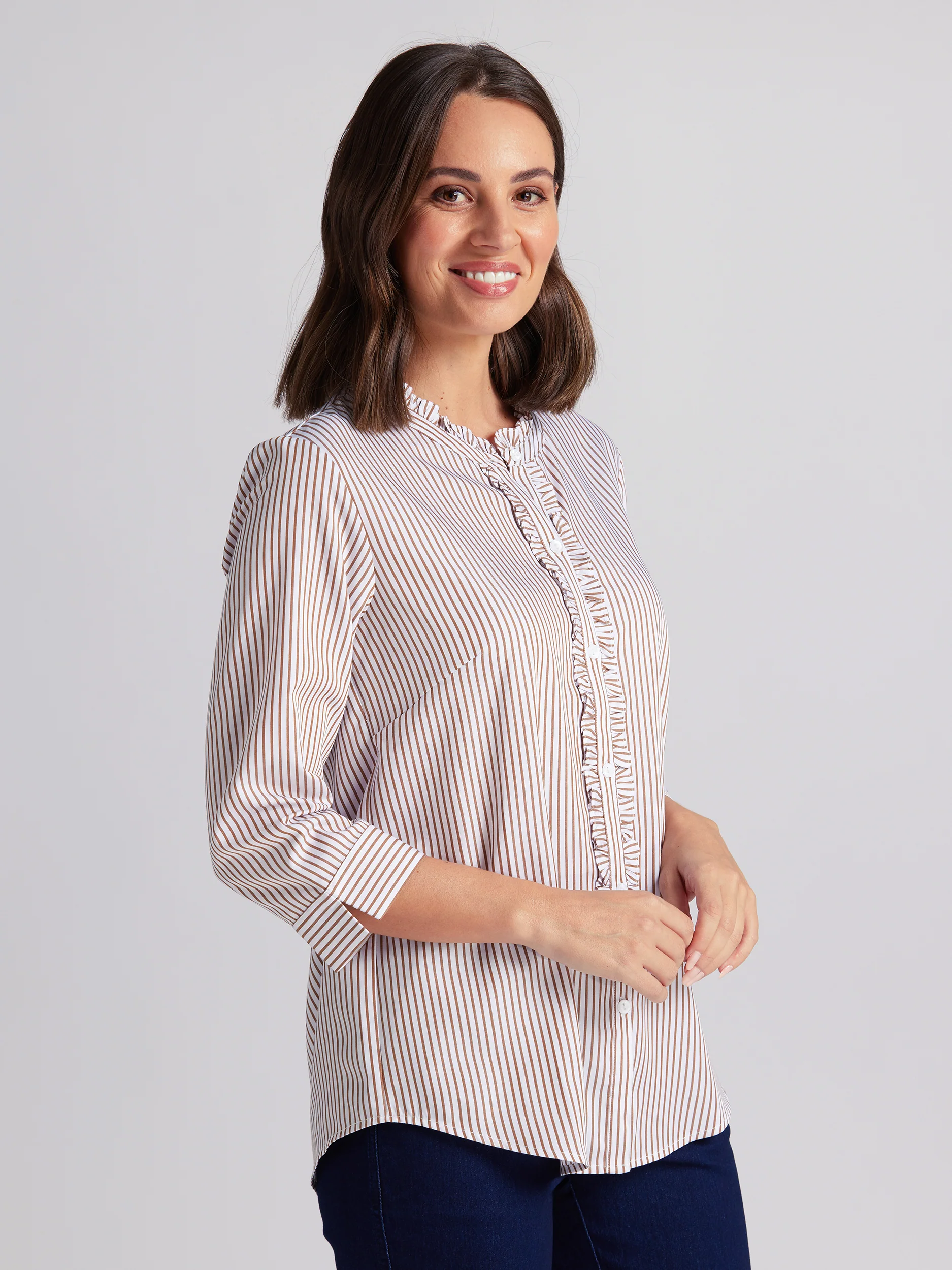Zosia Frill 3/4 Sleeve Shirt - Image 2